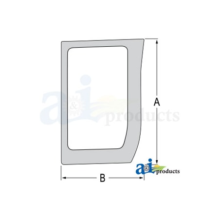 A & I Products Glass; Lower Front, RH 37" x23" x2" A-87566891